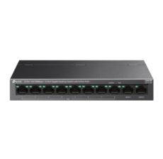 8-Port 10/100Mbps 2-Port Gigabit Desktop Switch with 8-Port PoE+